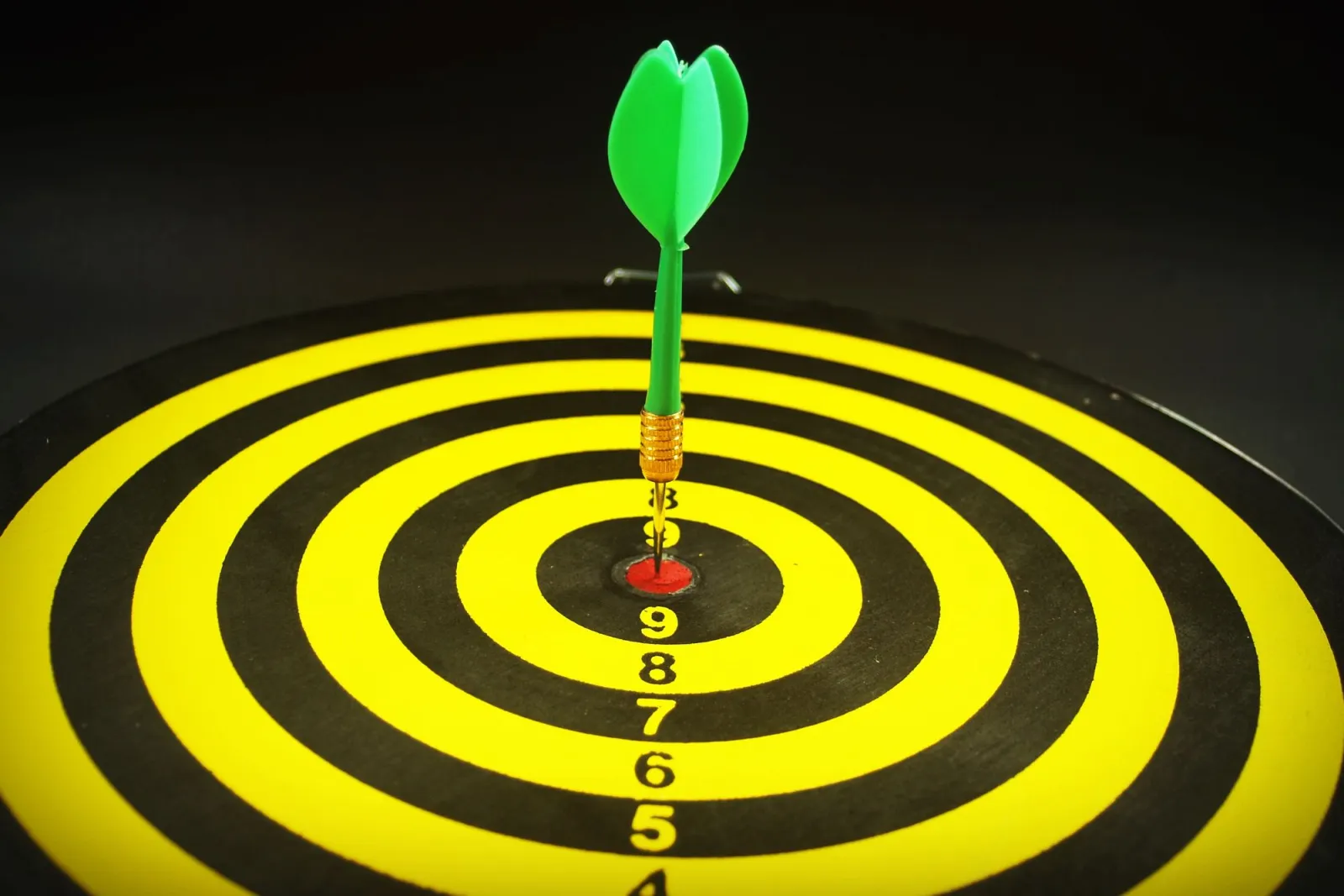 Dart in the centre of a target